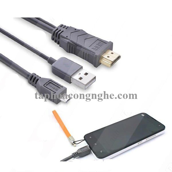 Ugreen 20138 3M màu Xám Cáp MHL Micro USB sang HDMI MH101 30020138